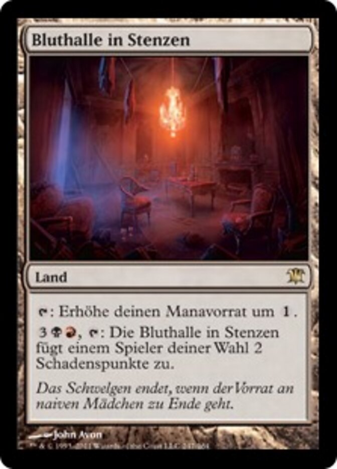 Bluthalle in Stenzen