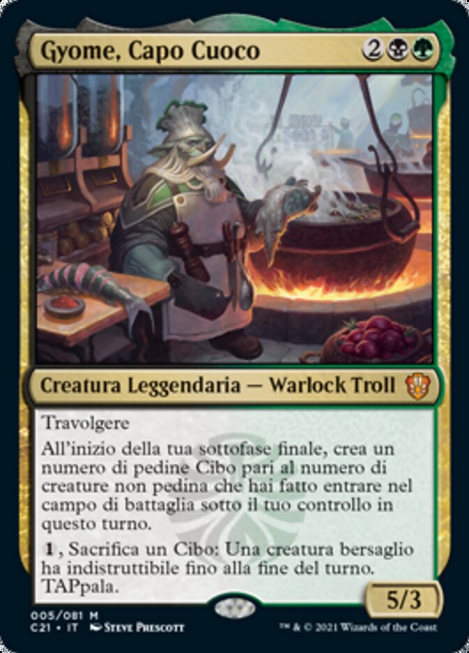 Gyome, Capo Cuoco