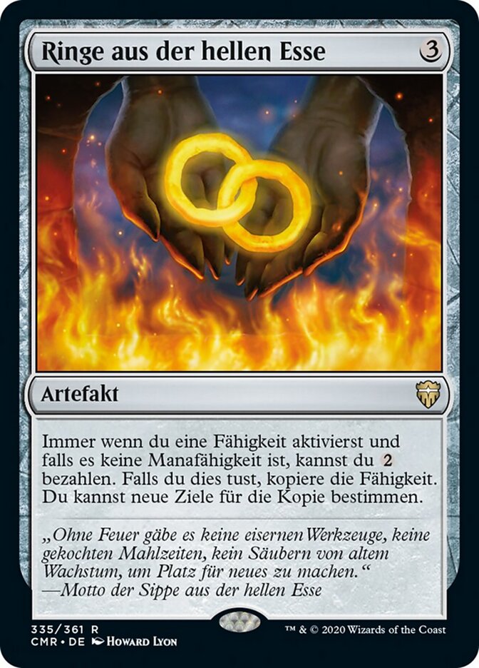 Ringe aus der hellen Esse