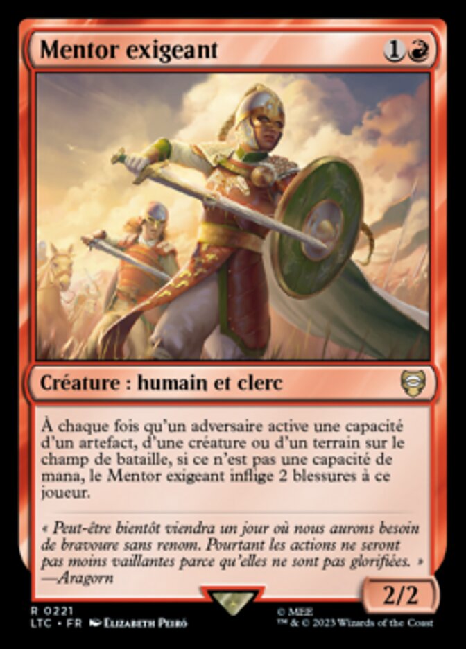 Mentor exigeant