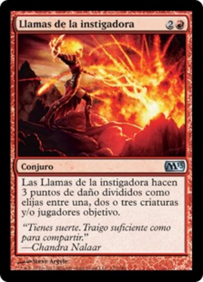 Llamas de la instigadora