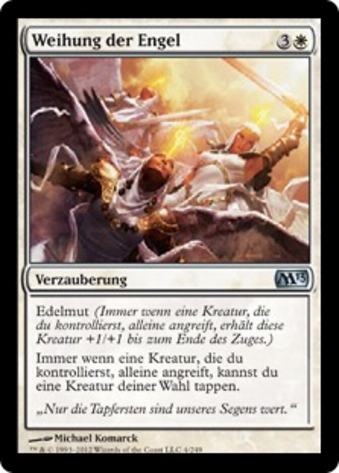 Weihung der Engel