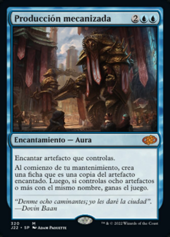 Producción mecanizada