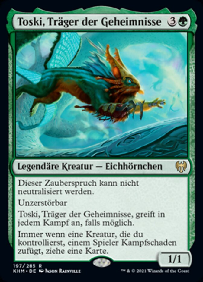 Toski, Träger der Geheimnisse