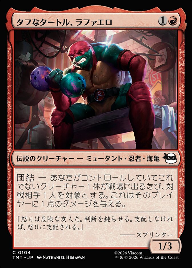 タフなタートル、ラファエロ