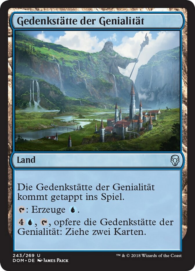 Gedenkstätte der Genialität