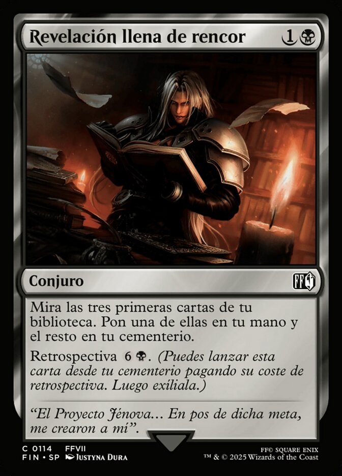 Revelación llena de rencor