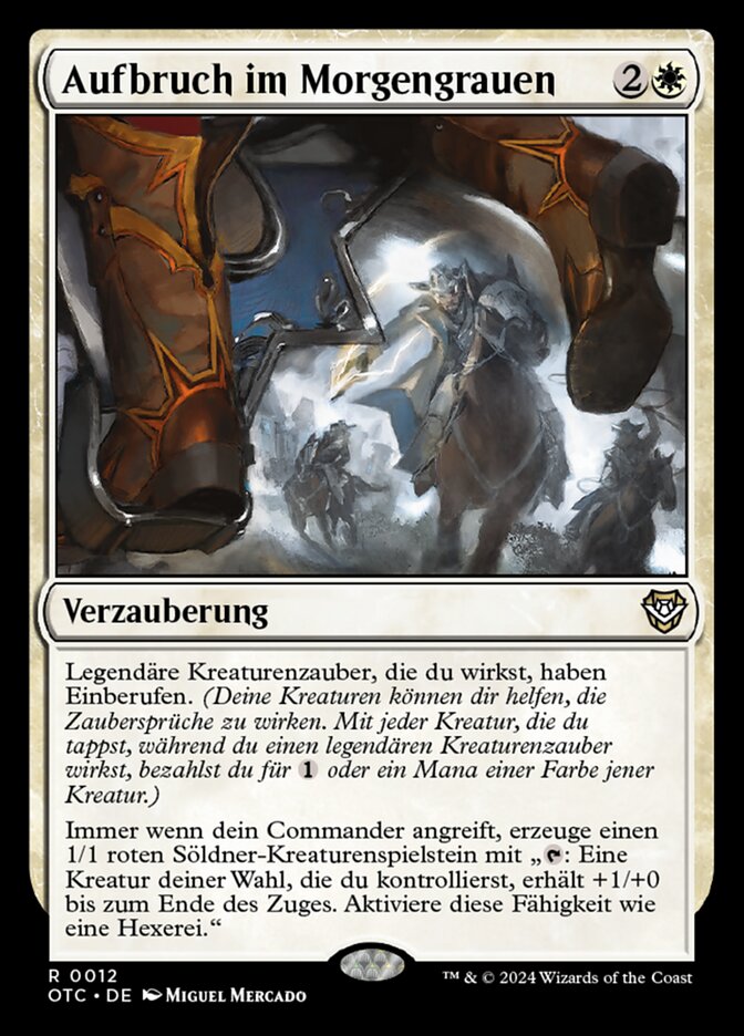 Aufbruch im Morgengrauen
