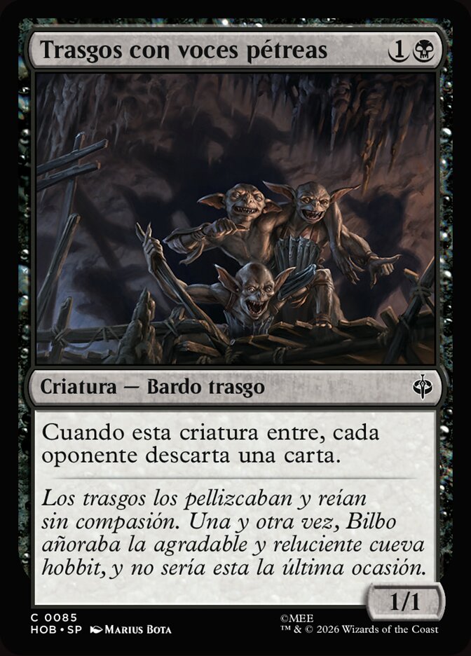 Trasgos con voces pétreas