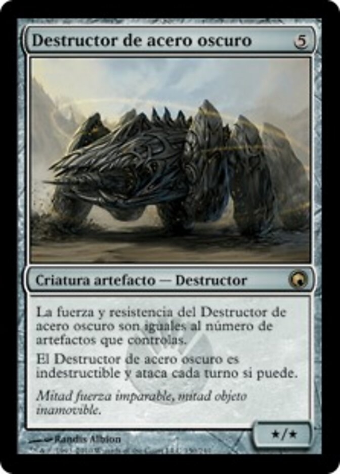 Destructor de acero oscuro