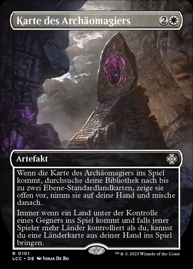 Karte des Archäomagiers