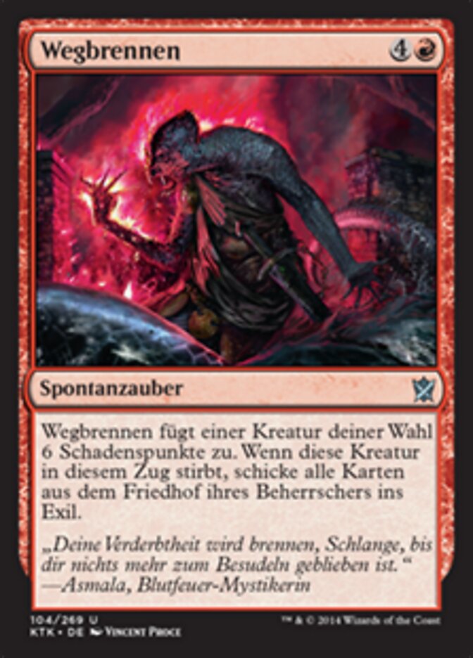 Wegbrennen