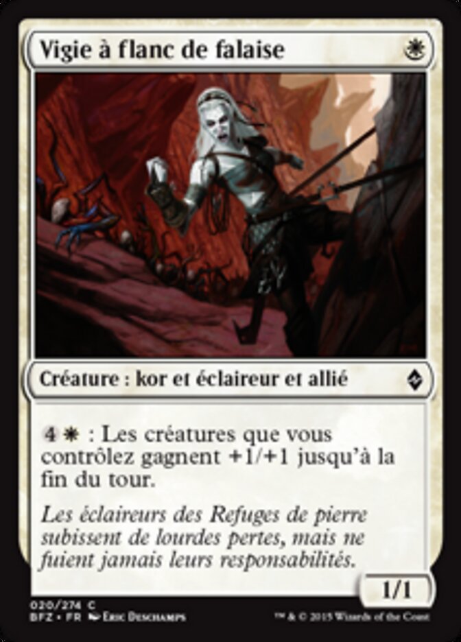 Vigie à flanc de falaise