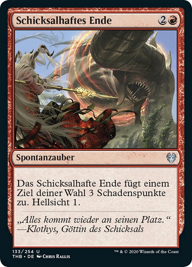 Schicksalhaftes Ende