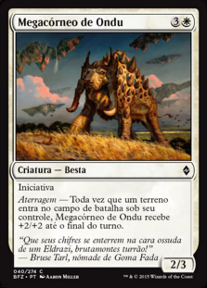 Megacórneo de Ondu
