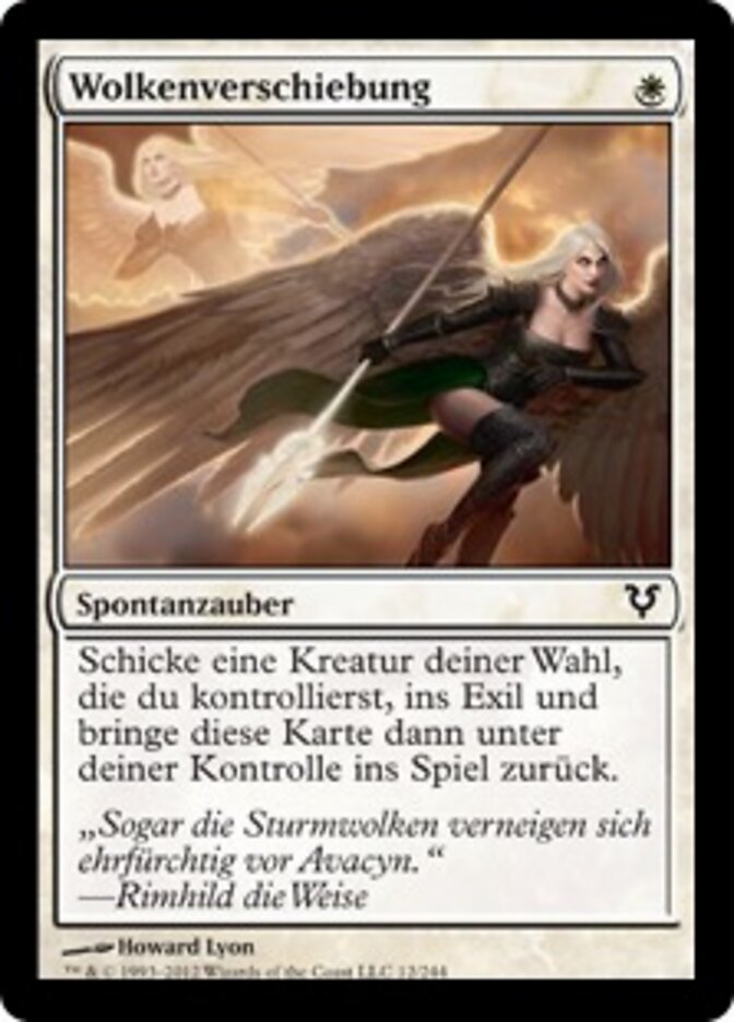 Wolkenverschiebung