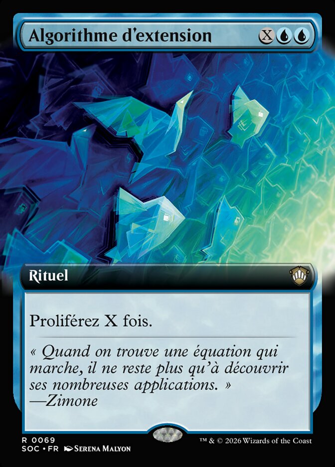 Algorithme d'extension