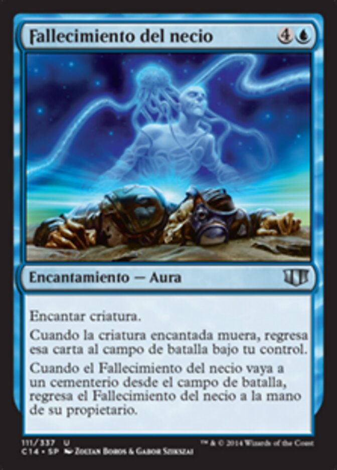Fallecimiento del necio