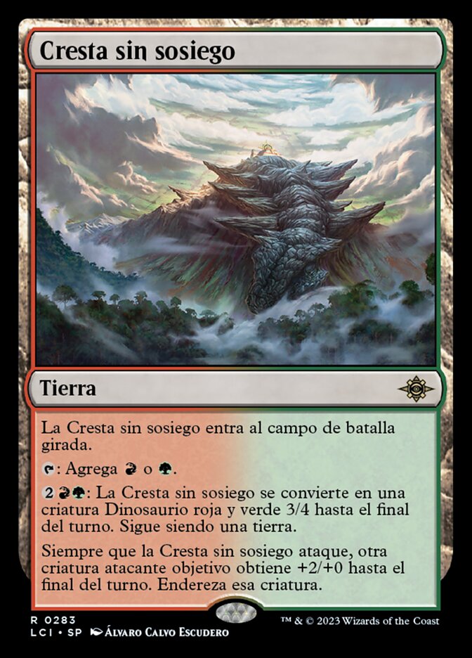 Cresta sin sosiego