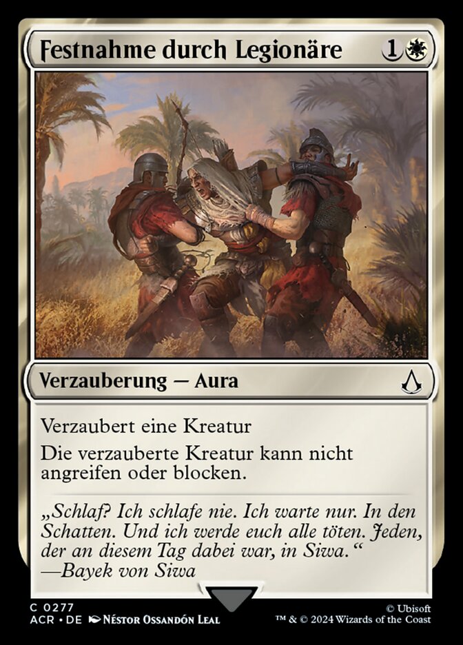 Festnahme durch Legionäre