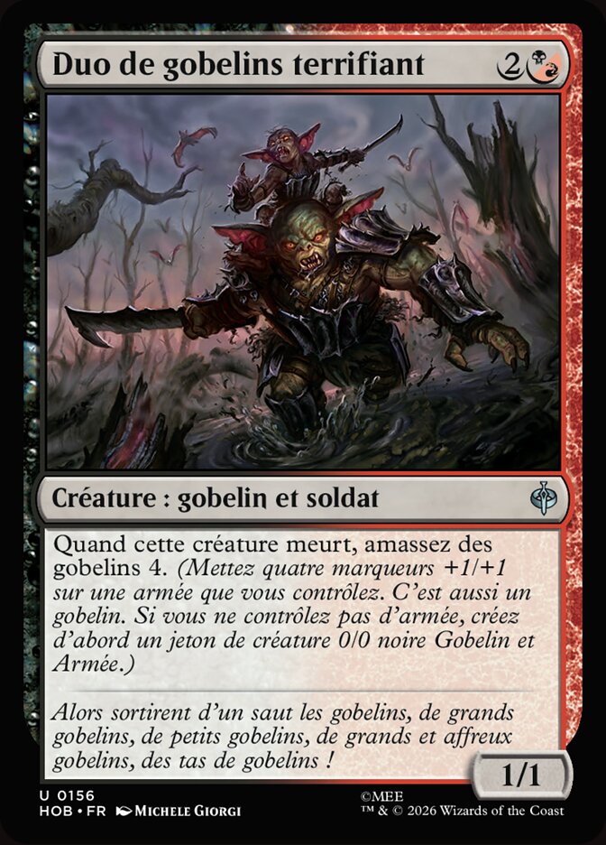 Duo de gobelins terrifiant