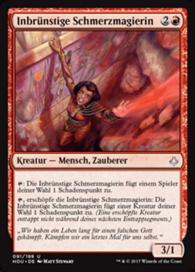 Inbrünstige Schmerzmagierin