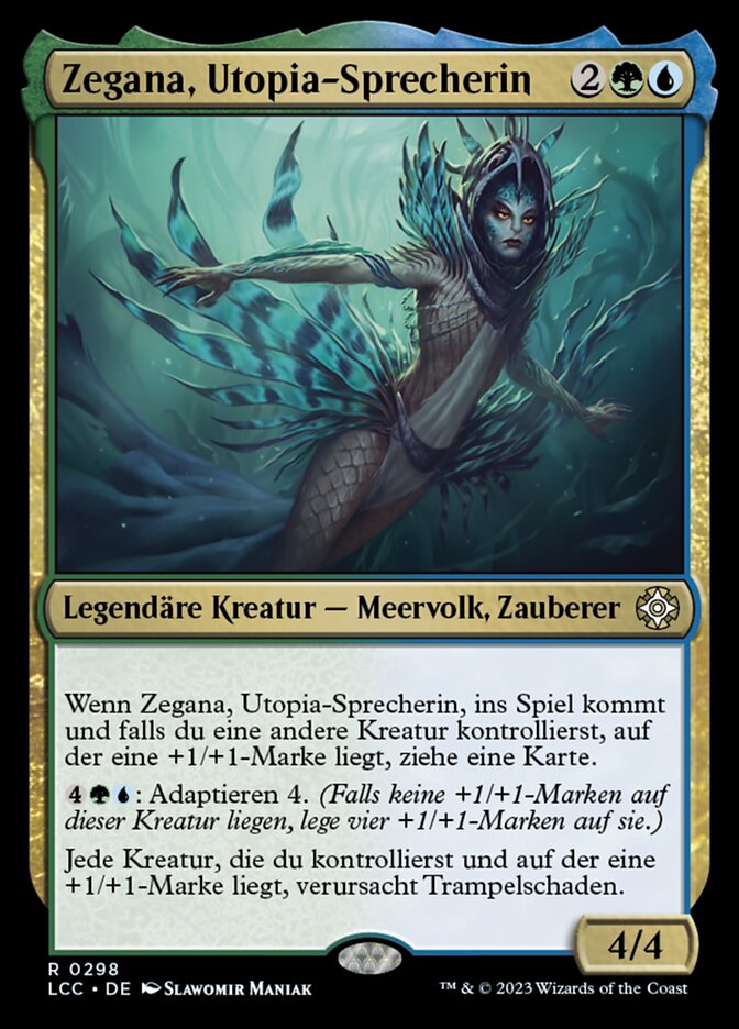 Zegana, Utopia-Sprecherin