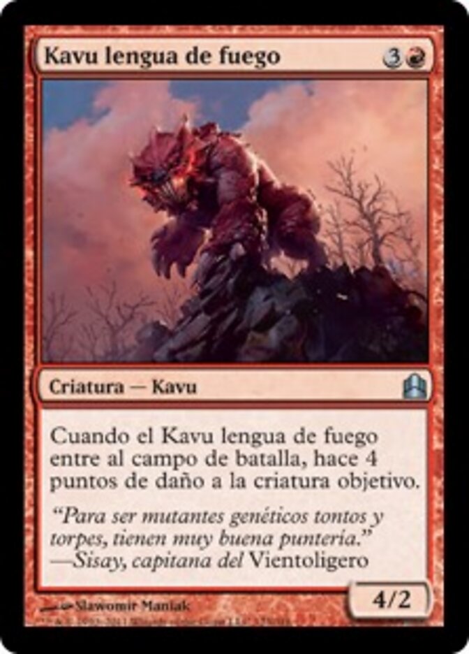 Kavu lengua de fuego