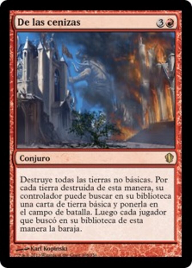 De las cenizas