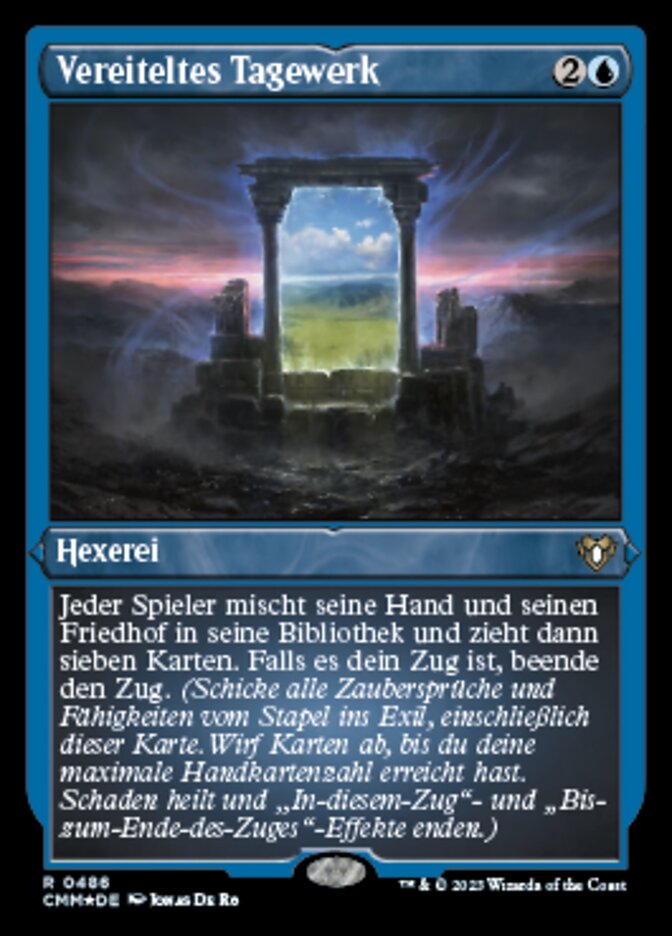 Vereiteltes Tagewerk