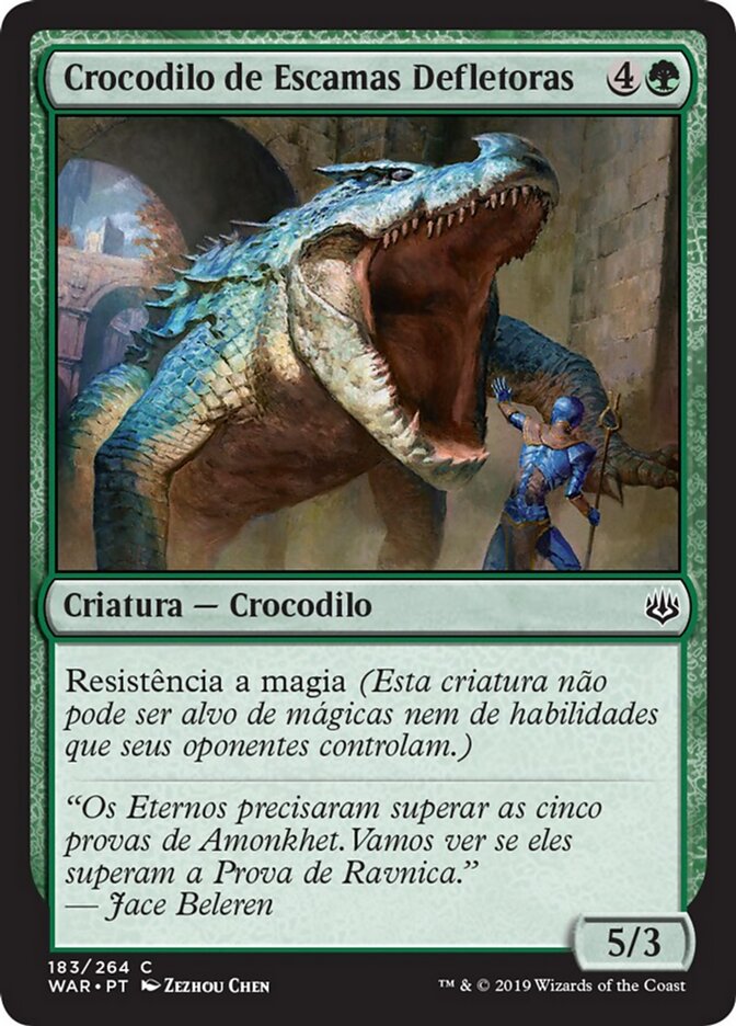 Crocodilo de Escamas Defletoras