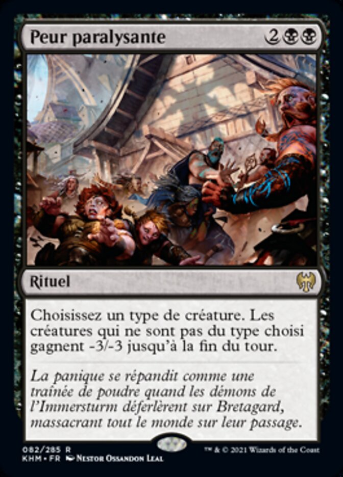 Peur paralysante