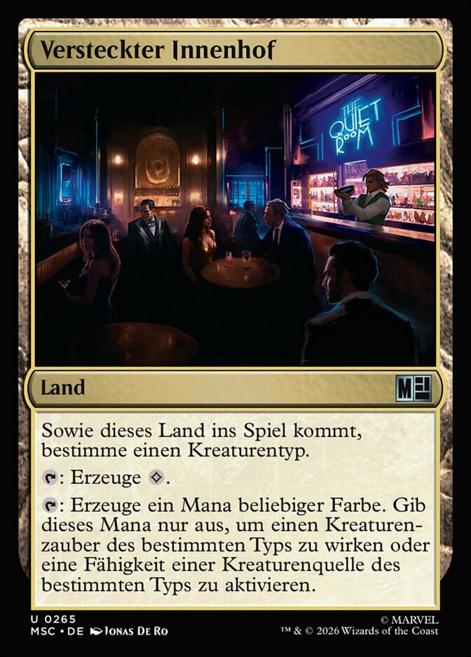 Versteckter Innenhof