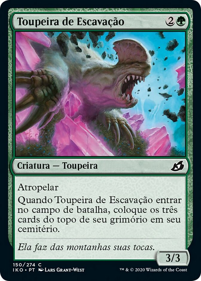 Toupeira de Escavação
