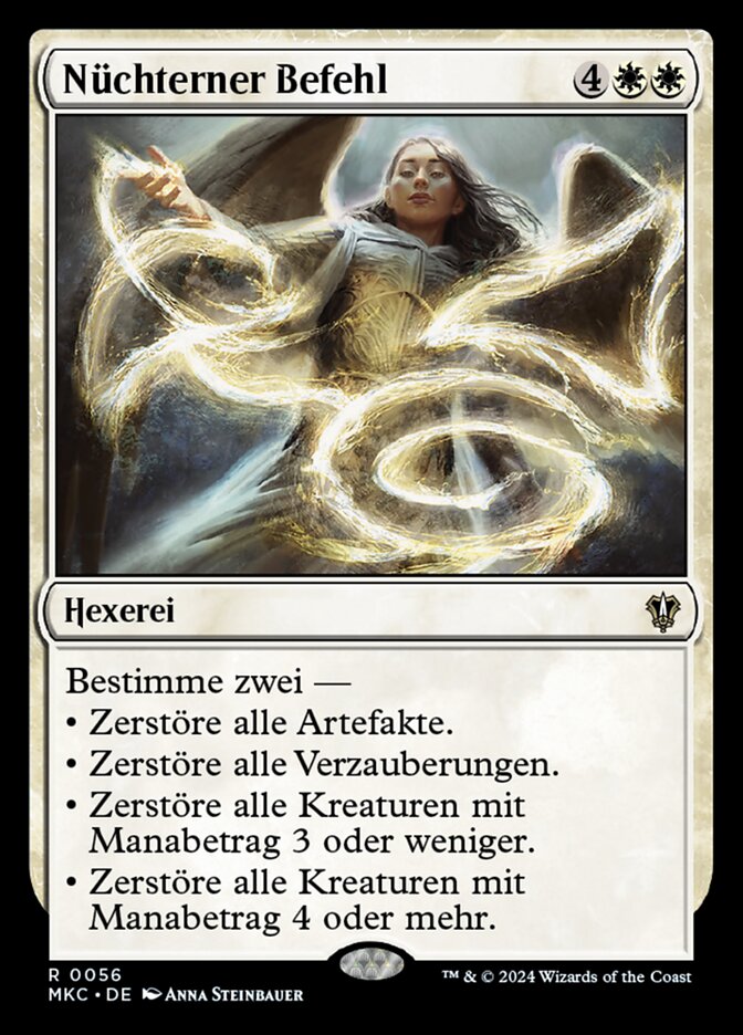 Nüchterner Befehl