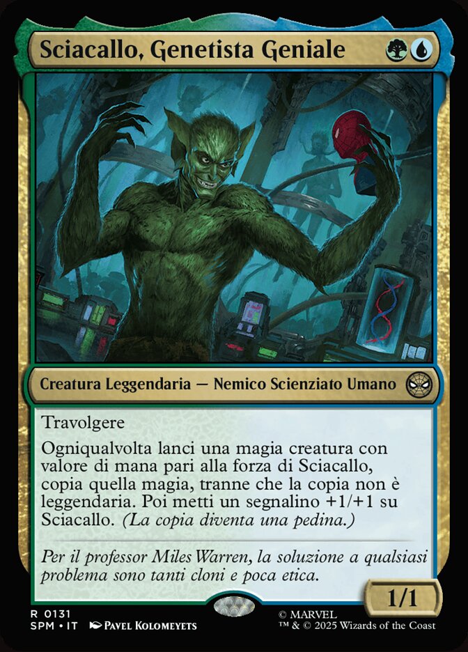 Sciacallo, Genetista Geniale
