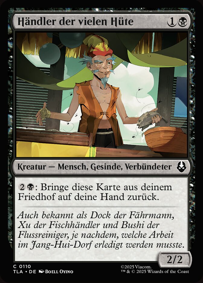 Händler der vielen Hüte