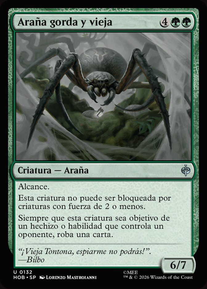Araña gorda y vieja