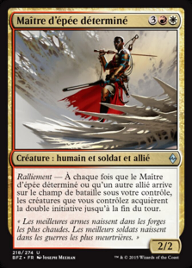 Maître d'épée déterminé