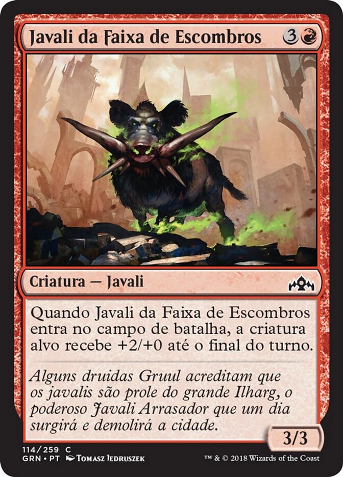 Javali da Faixa de Escombros