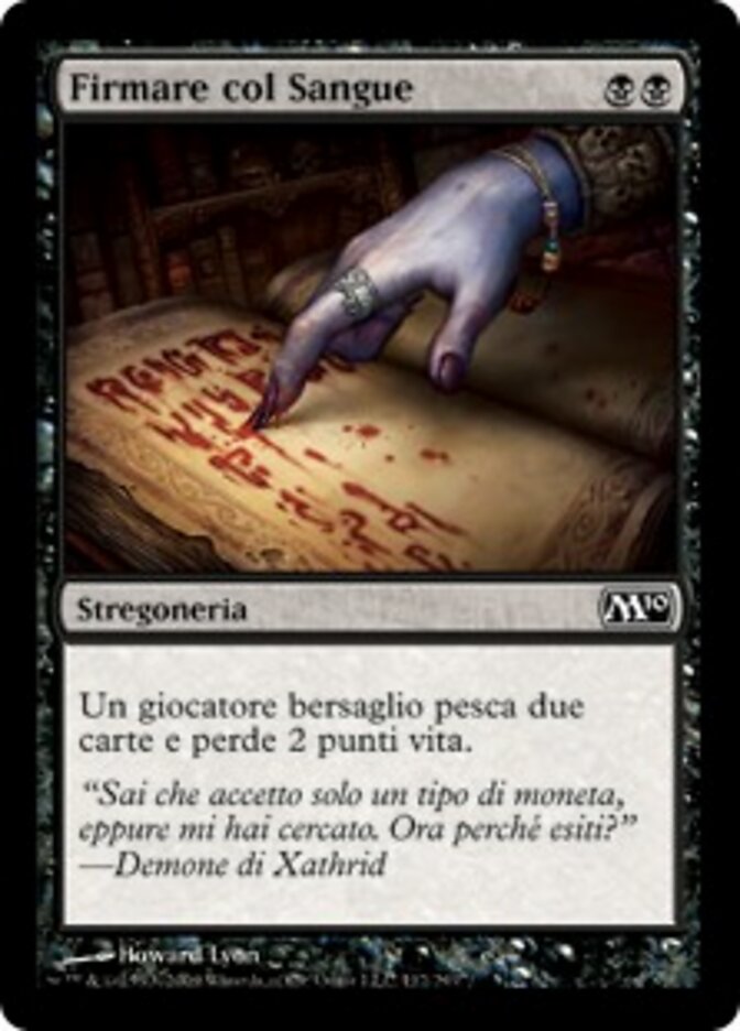 Firmare col Sangue