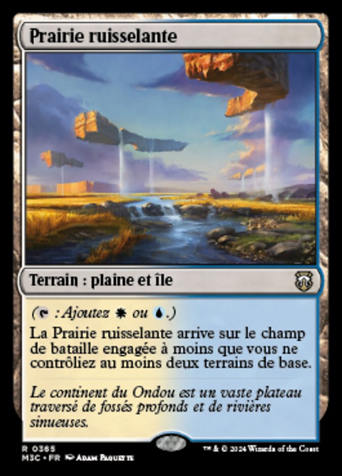 Prairie ruisselante