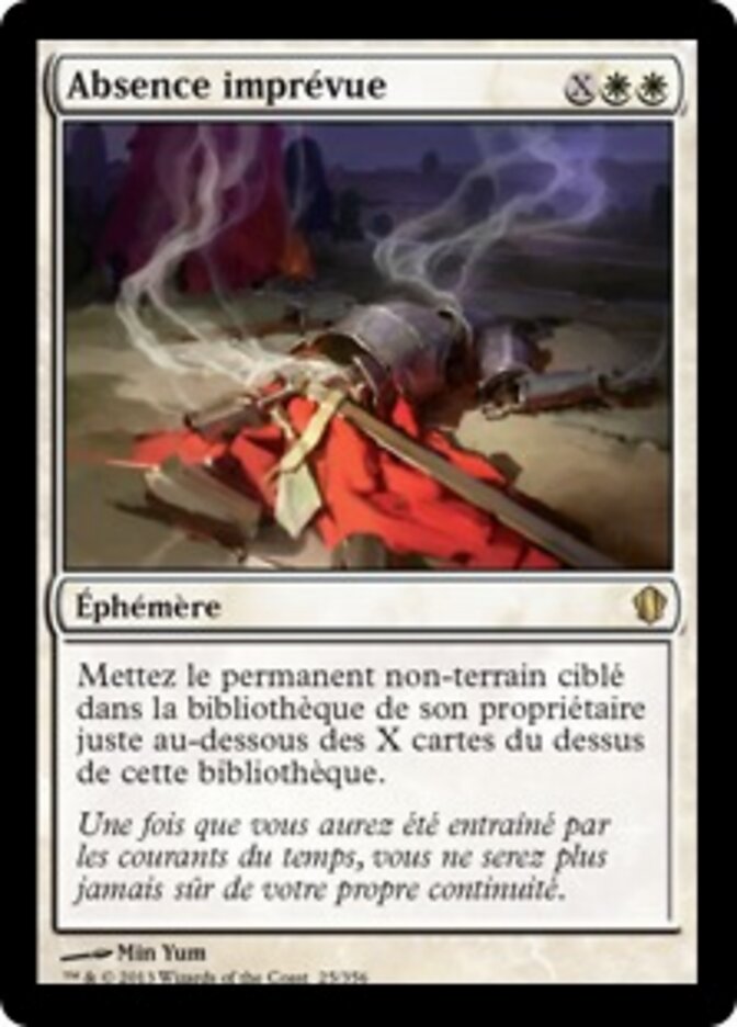 Absence imprévue