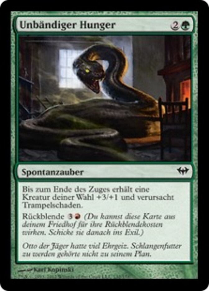 Unbändiger Hunger