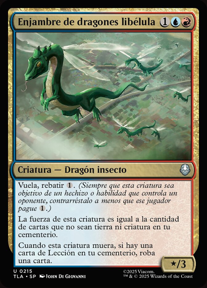 Enjambre de dragones libélula