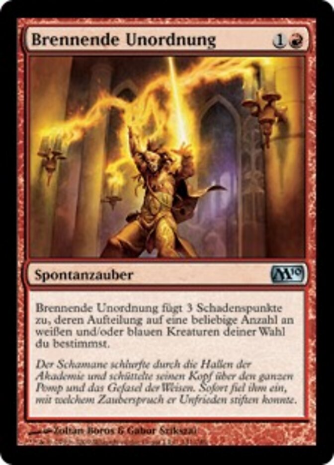 Brennende Unordnung