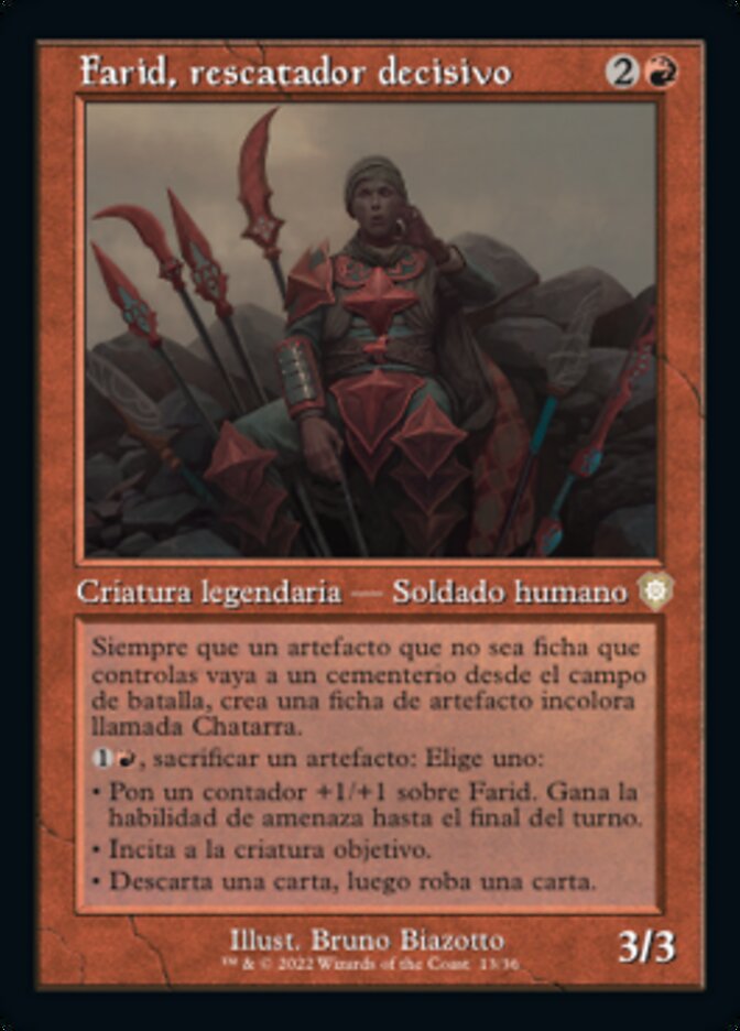 Farid, rescatador decisivo