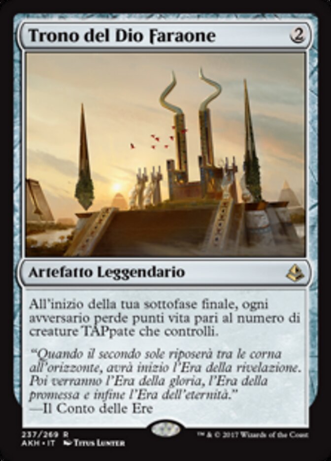 Trono del Dio Faraone