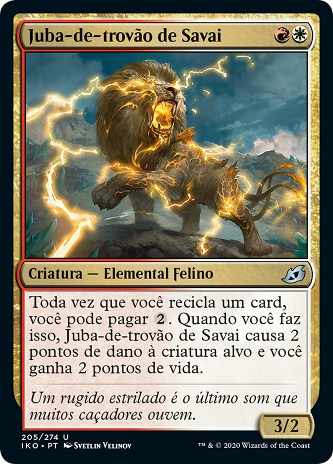 Juba-de-trovão de Savai