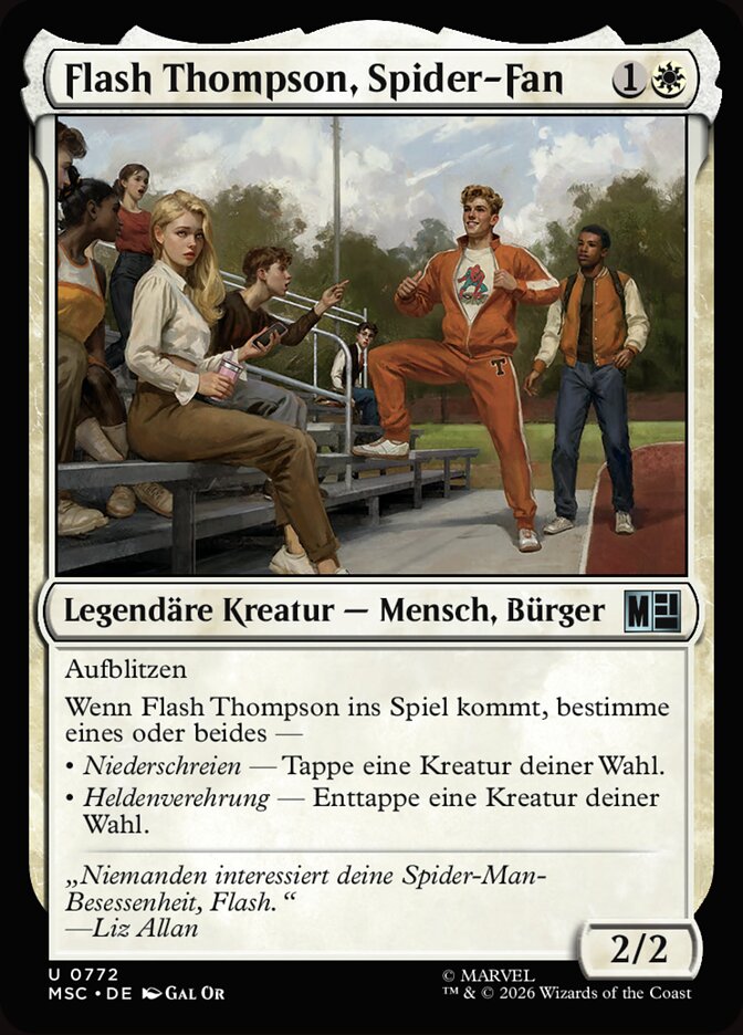 Flash Thompson, Spider-Fan